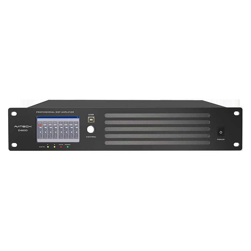 4 CH 600W Dante DSP Ağ Güç Amplifikatörü
