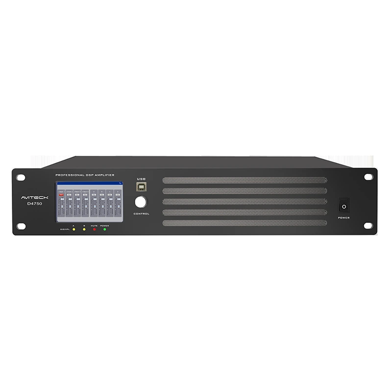 4 CH 750W Dante DSP Ağ Güç Amplifikatörü