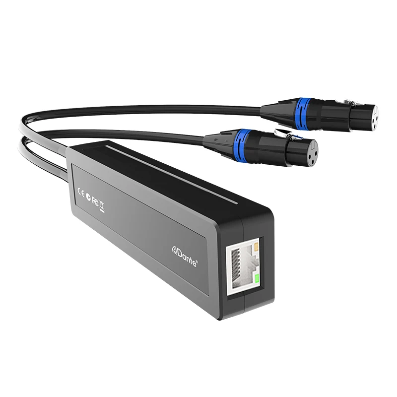 Dante 2 CH Analog Giriş Adaptörü Arabirimi